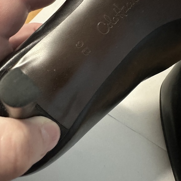 New Cole Haan High Heels Size 9 B Black Leather Pumps with Nike Air - Never Worn - Picture 7 of 11